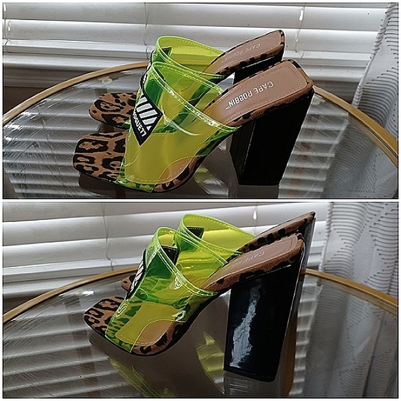 Cape Robbin Camryn Perspex High Heels - Picture 6 of 12